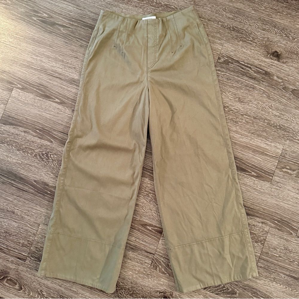 Spanx Green Wide Leg Pull On Pants